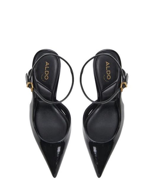 ALDO Black Kymmberly Pointed Toe Ankle Strap Pump