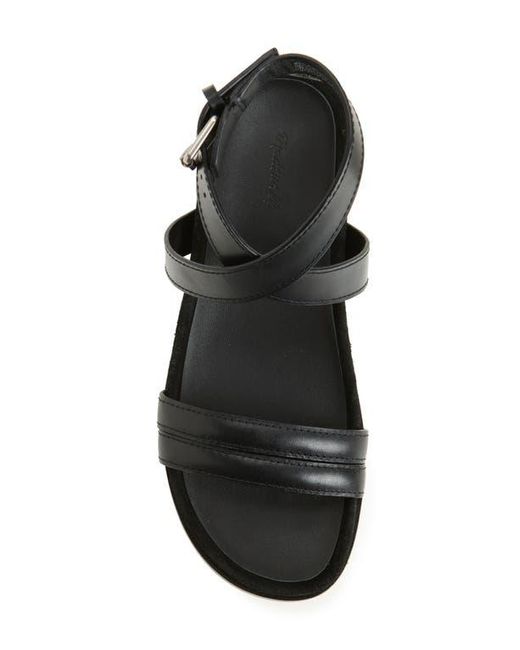 Madewell Black The Caro Ankle Wrap Sandal