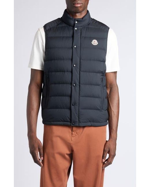 Moncler Blue Barthe Down Puffer Vest for men