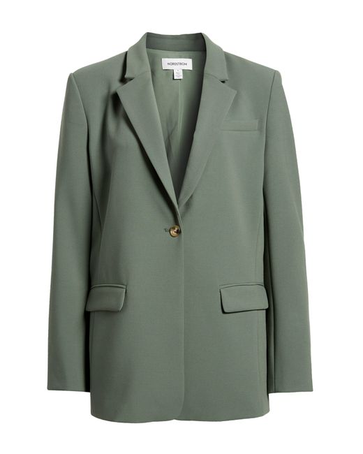 Nordstrom Green Relaxed Fit Blazer