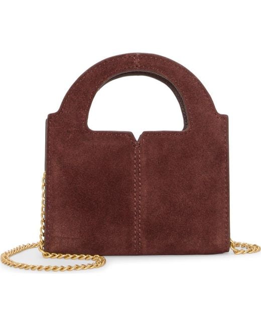 Vince Camuto Purple Aleah Suede Wallet On A Chain