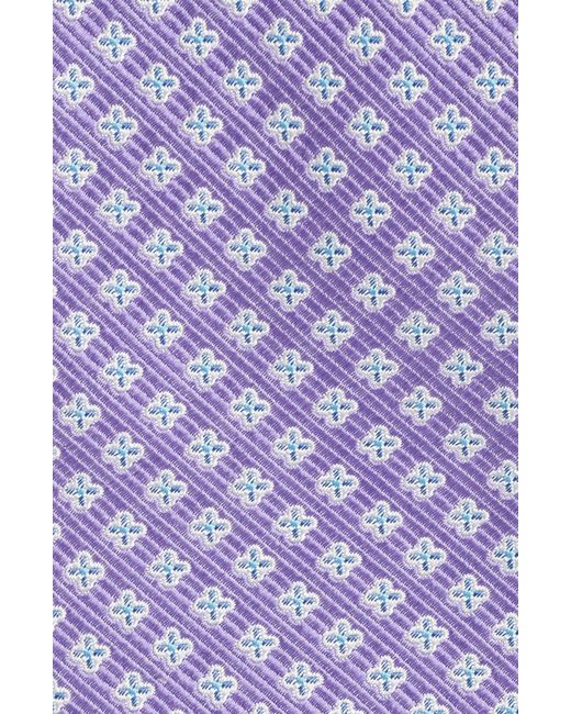 Nordstrom Purple Pattern Silk Tie for men
