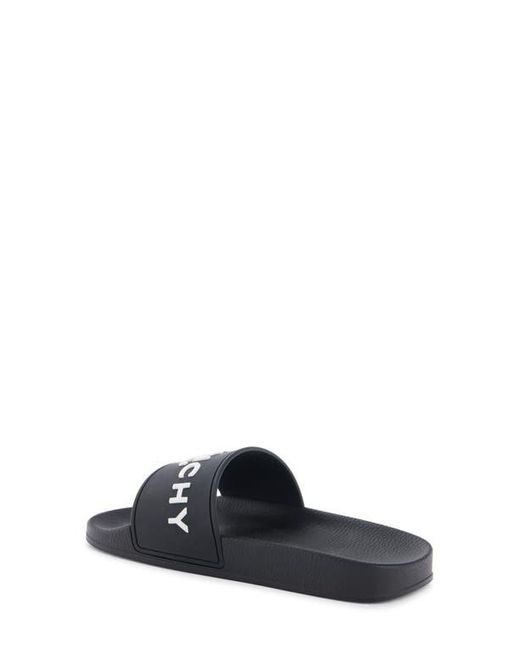 Givenchy Black Logo Slide Sandal for men