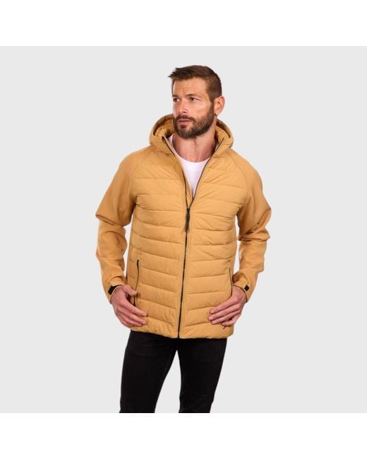 Perry Ellis Orange Tech Stretch Softshell Jacket for men