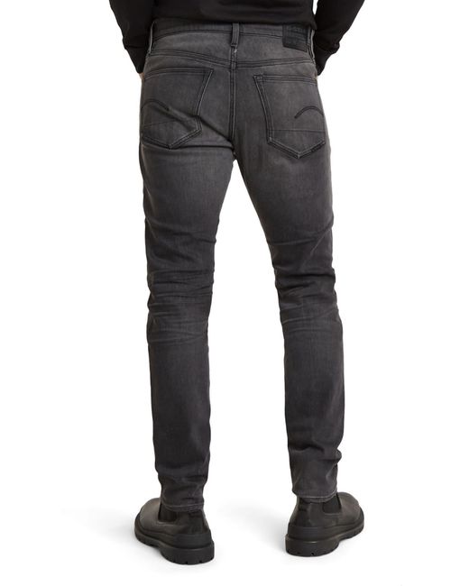 G-Star RAW Black 3301 Slim Fit Jeans for men