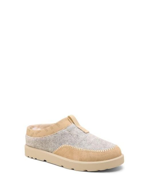 Sorel White Byways Faux Fur Lined Mule Slipper