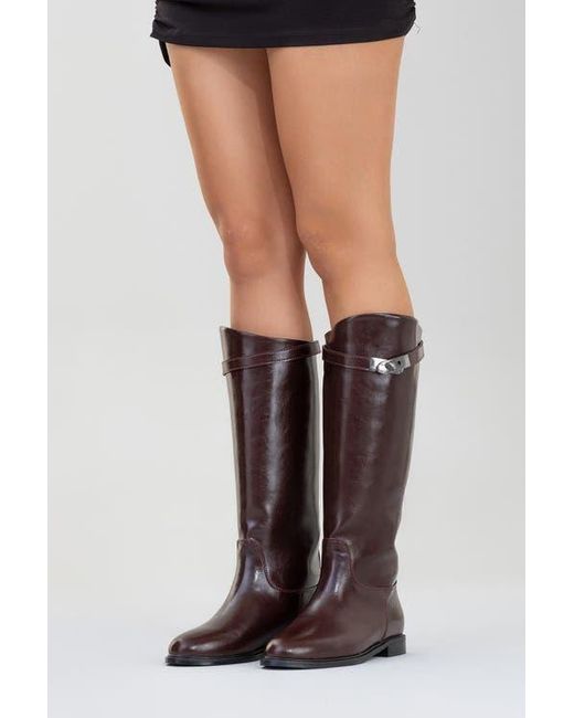 Prologue Shoes Brown Yoko Knee High Boot