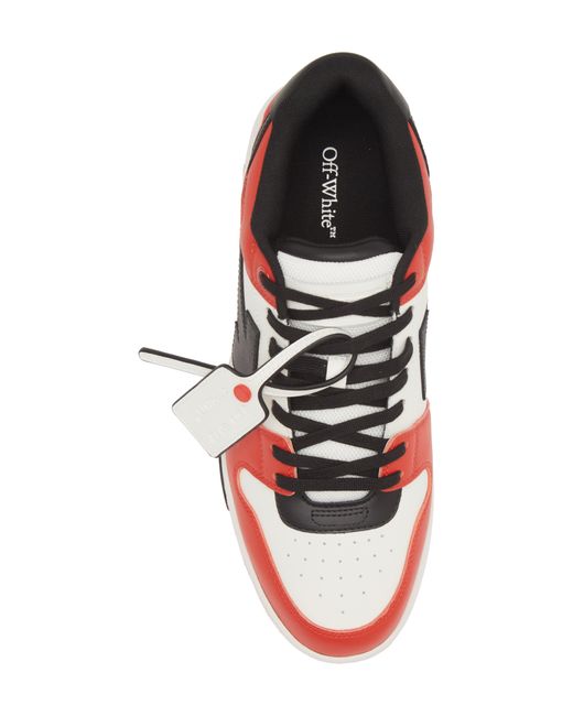 Off-White c/o Virgil Abloh Red Out Of Office Low Top Sneaker for men