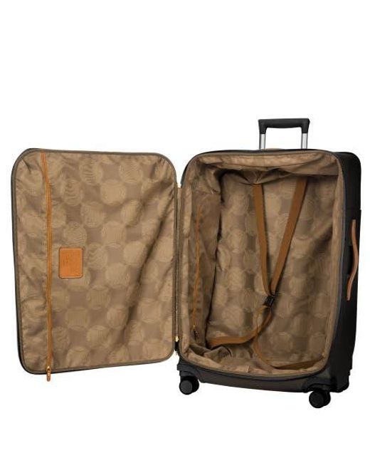 Bric's Black Firenze Softside 30 Large Checked Compound Spinner Luggage