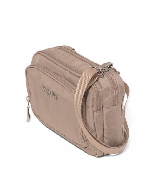 Baggallini Natural Trifecta Rfid Wallet Crossbody Bag