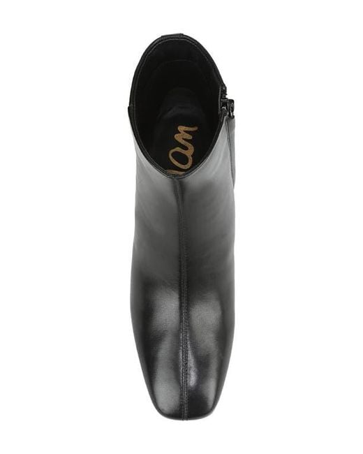 Sam Edelman Black Paige Square Toe Bootie
