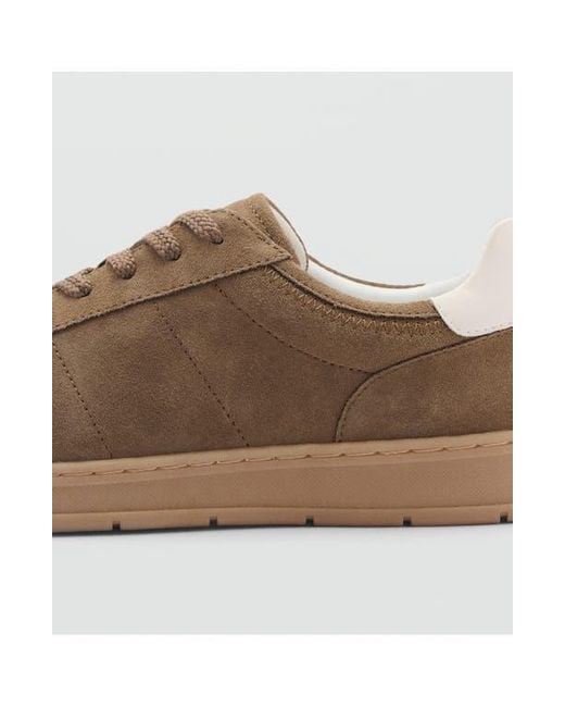 Mango Brown Mixed Sneaker for men