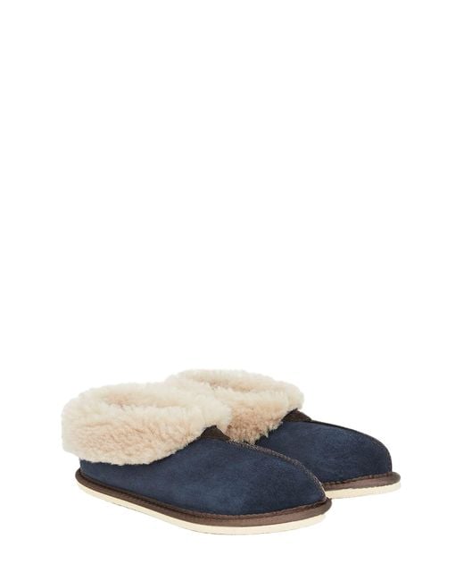 Celtic & Co. Blue Ladies' Shearling Bootee Slippers