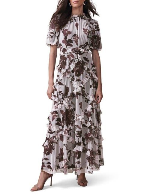 Mint Velvet Red Floral Printed Maxi Dress