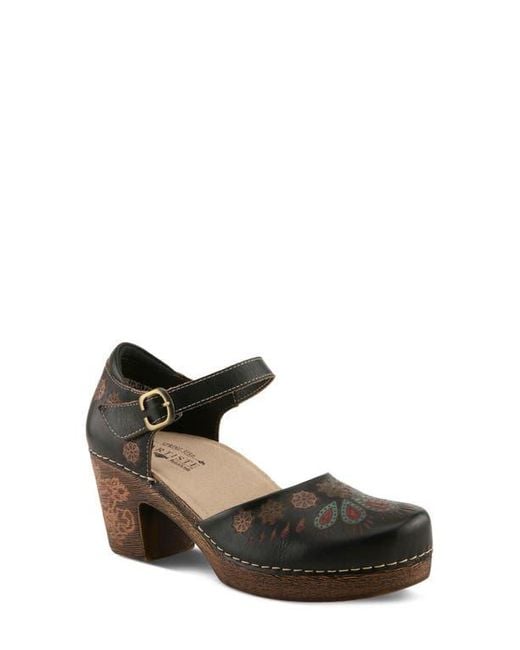 Spring Step Black Bridgitte Clog