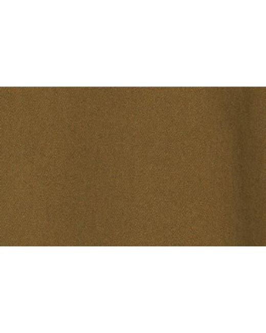 Theory Green Brushed Stretch Cotton Chinos for men