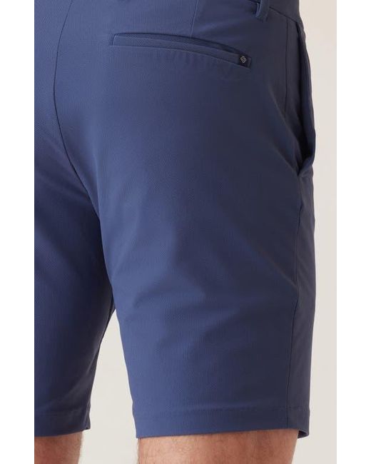 Dek Blue Momentumn Mobile Pulse Pique Warp Knit Bermuda Shorts for men