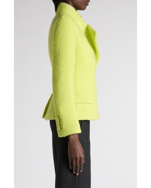 Tom Ford Green Sequin Tweed Double Breasted Jacket