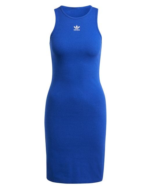 Adidas Originals Blue Rib Tank Dress