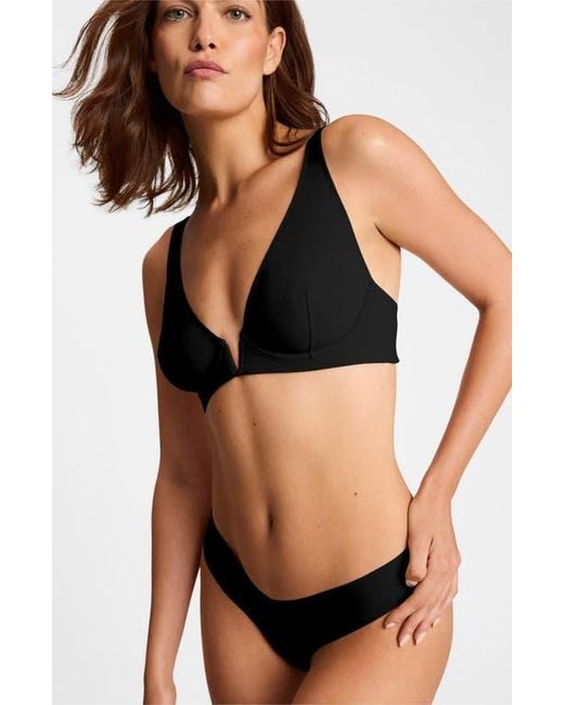 Commando Black Classic Plunge Underwire Bra