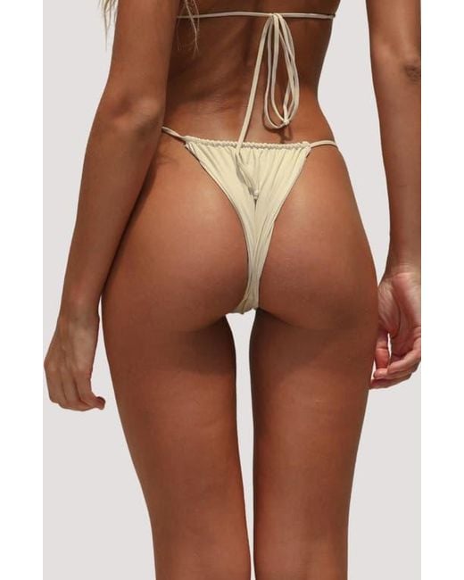 Stone Fox Brown River Bead Bikini Bottoms