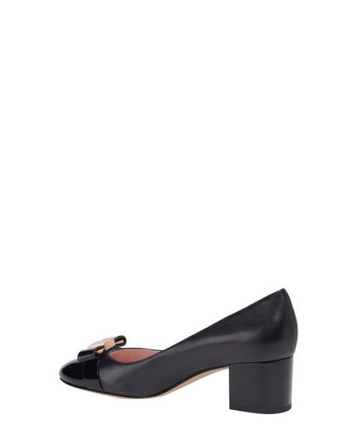 Kate Spade Black Bowdie Cap Toe Pump