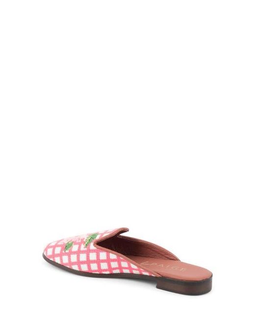 PAIGE Pink Needlepoint Hydrangea Mule