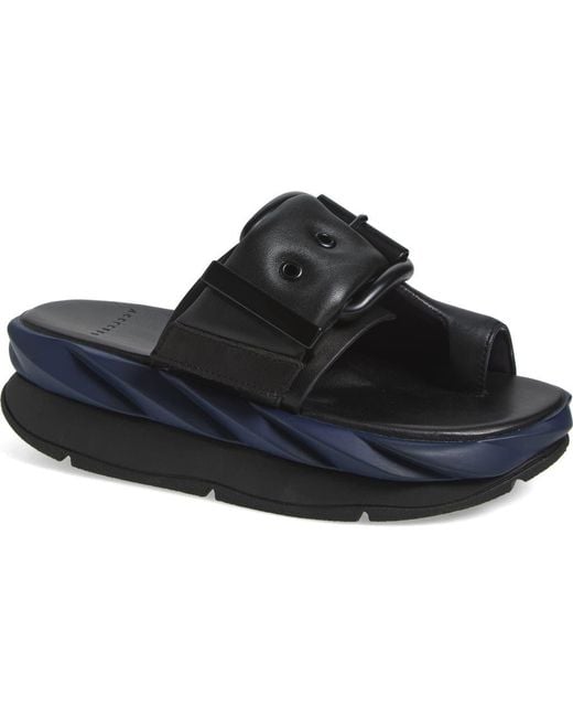 4Ccccees Black Mellow Glow Platform Sandal