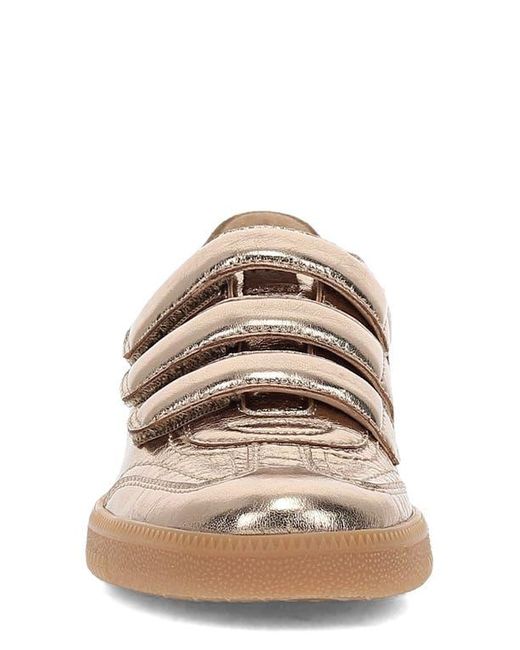 Frye Brown Milly 3 Strap Low Top Sneaker