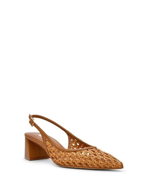 Steve Madden Brown Robyn Pointed Toe Slingback Pump