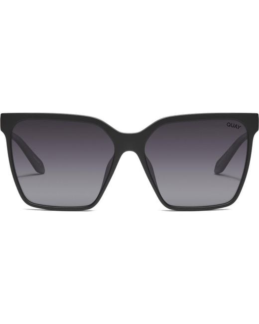 Quay Gray Level Up Remixed 61Mm Gradient Polarized Square Sunglasses