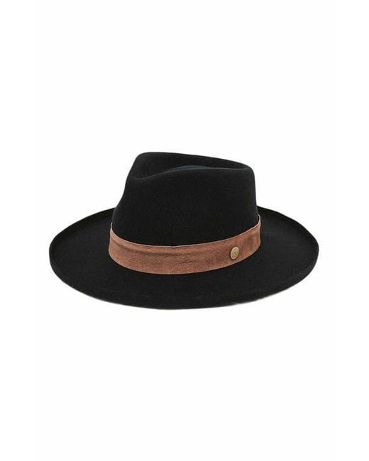 Two Roads Hat Co. Black Echo Park Fedora Hat for men