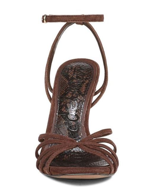 Sam Edelman Brown Lili Ankle Strap Sandal