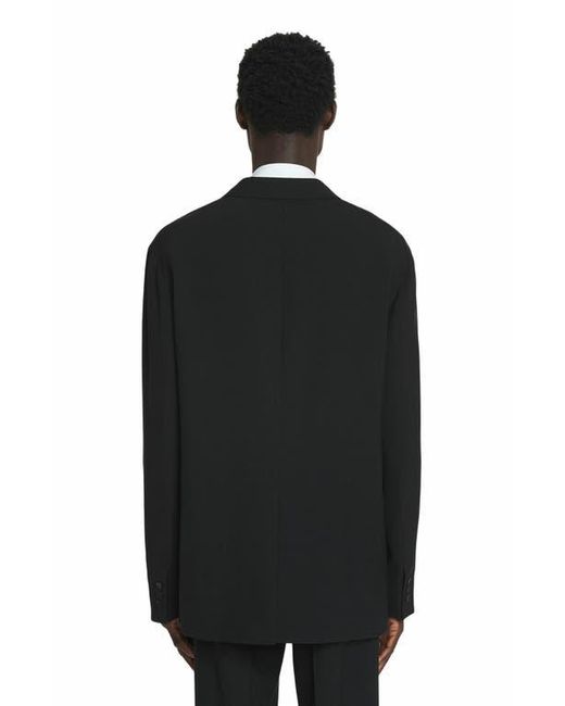 Lanvin Black Loose-Fitting Wool Jacket for men