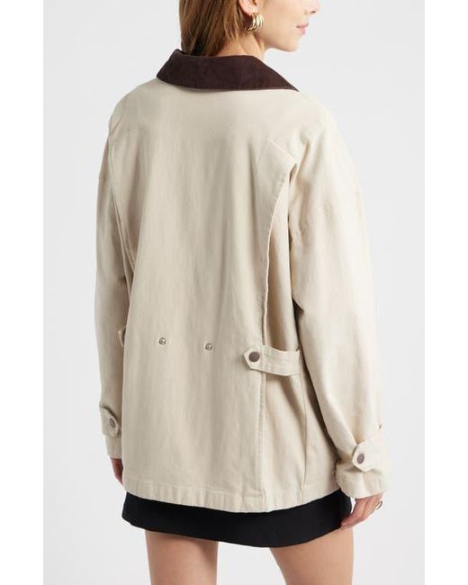 Open Edit Natural Canvas Barn Jacket