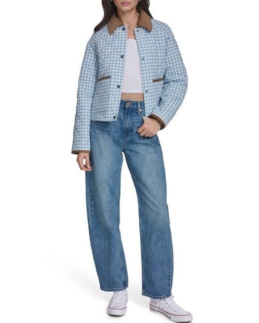 Levi's Blue Quilted Barn Jacket