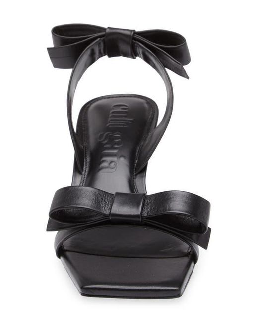 Cult Gaia Black Tyla Slingback Kitten Heel Sandal