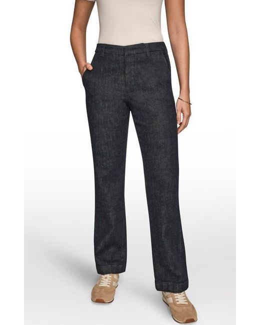Donna Karan Blue The Donna Straight Leg Woven Pants