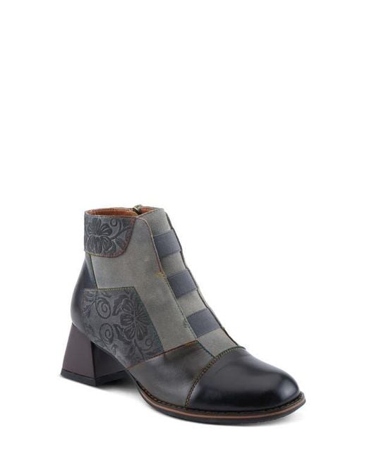 Spring Step Gray Copine Cap Toe Bootie