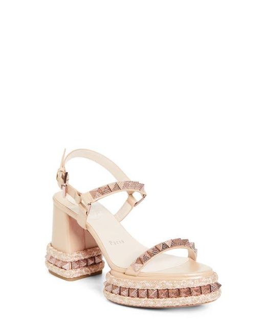 Christian Louboutin Women's Pink Superaclou Espadrille Sandal