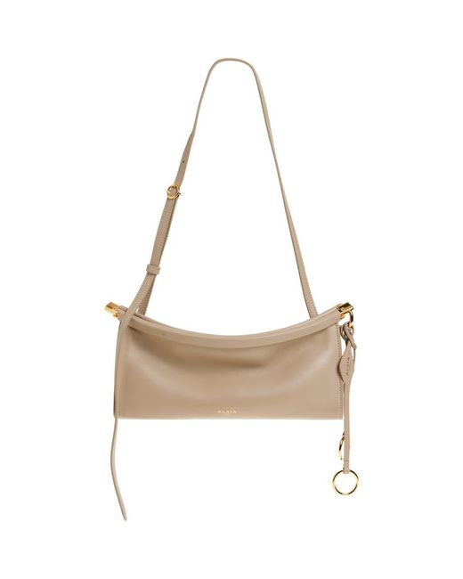 Alaïa Metallic Small Le Click East/West Leather Shoulder Bag