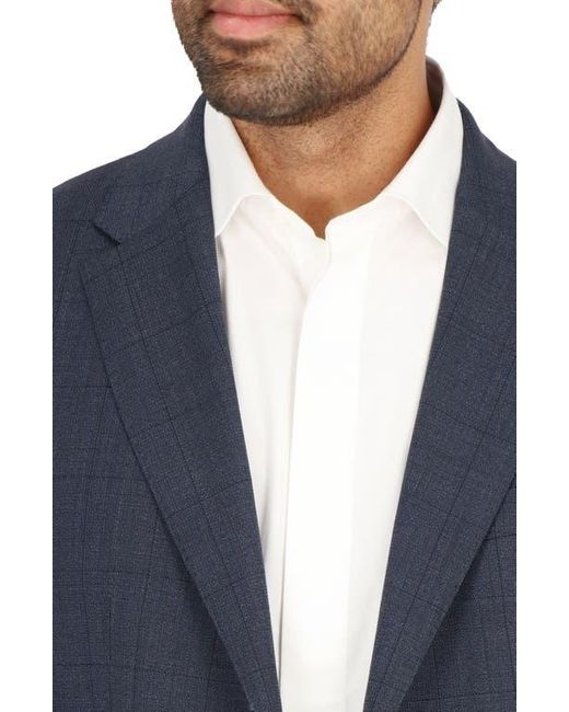 Scotch & Soda Blue Check Stretch Wool Sport Coat for men