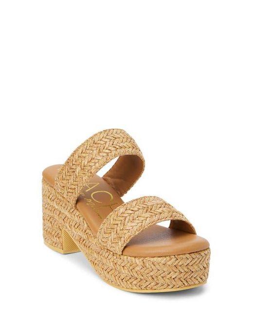Matisse Metallic Ocean Ave Espadrille Platform Slide Sandal