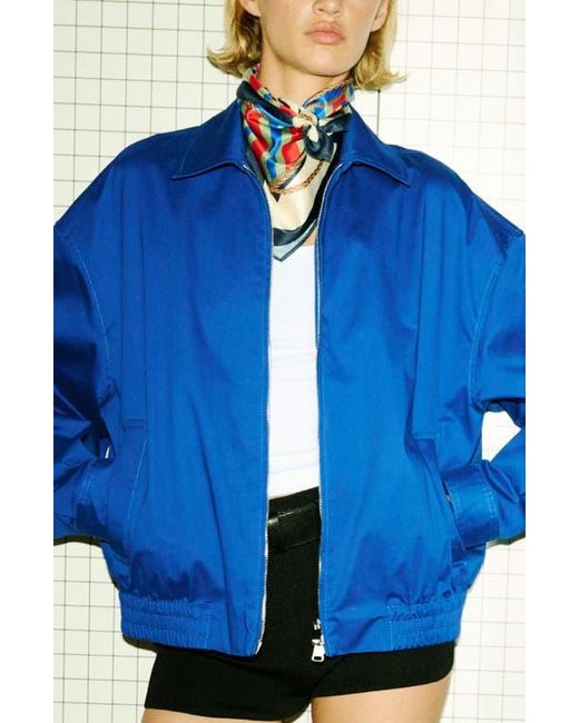 Mango Blue Starring Hailey Bieber Mutis Oversize Jacket