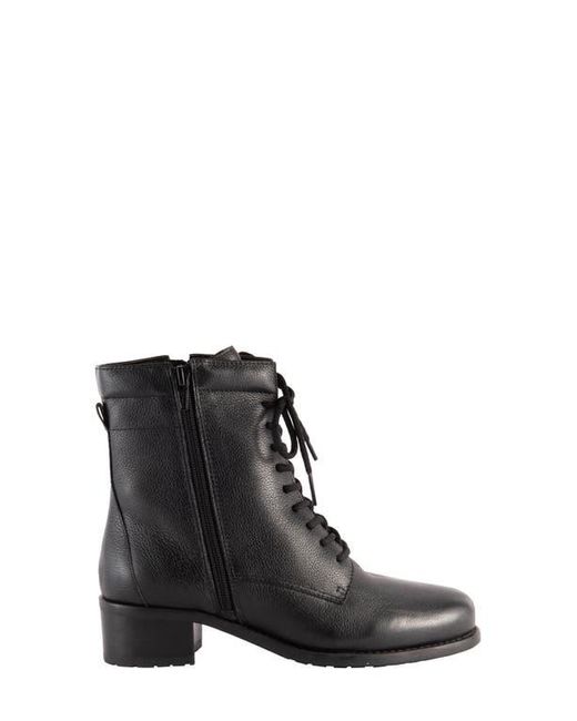 David Tate Black Expedition Waterproof Zip Combat Boot