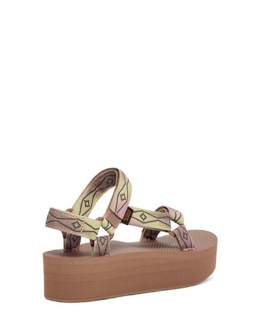 Teva Brown Flatform Universal Sunscape Sandal
