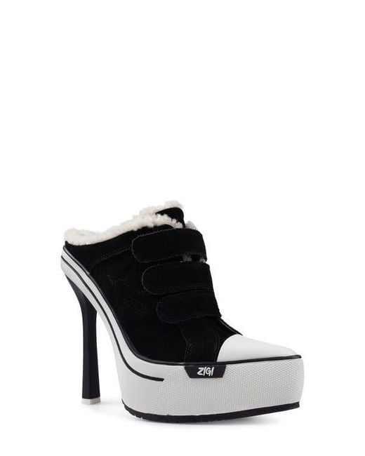 Zigi Black Harlemm Pointed Toe Platform Pump