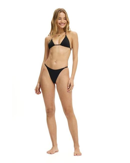Cotton On Black Micro String Thong Bikini Bottom