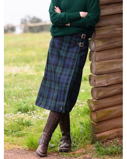 Celtic & Co. Blue Midi Celt Kilt