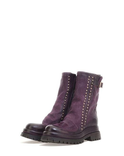 A.s.98 Purple Duke Stud Trim Boot